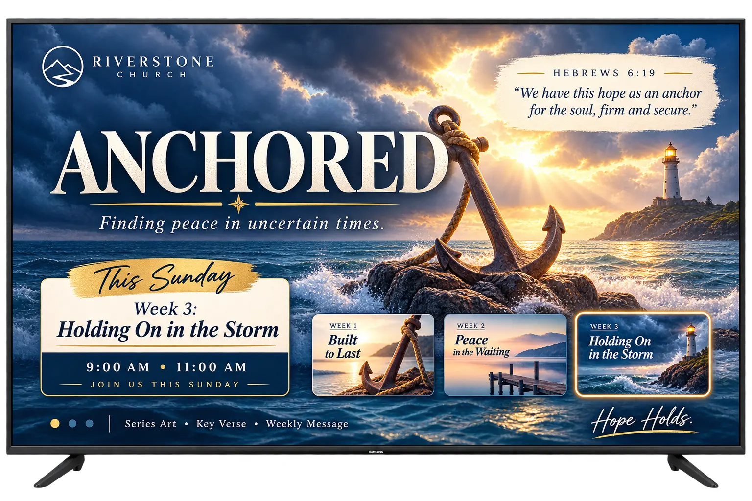Promote sermon series