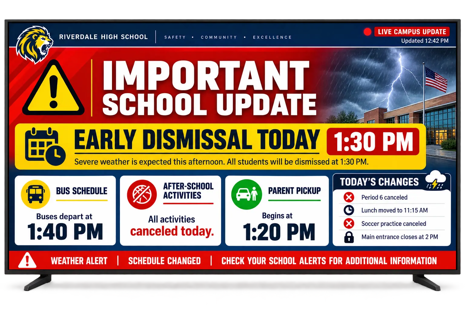 Urgent updates in seconds