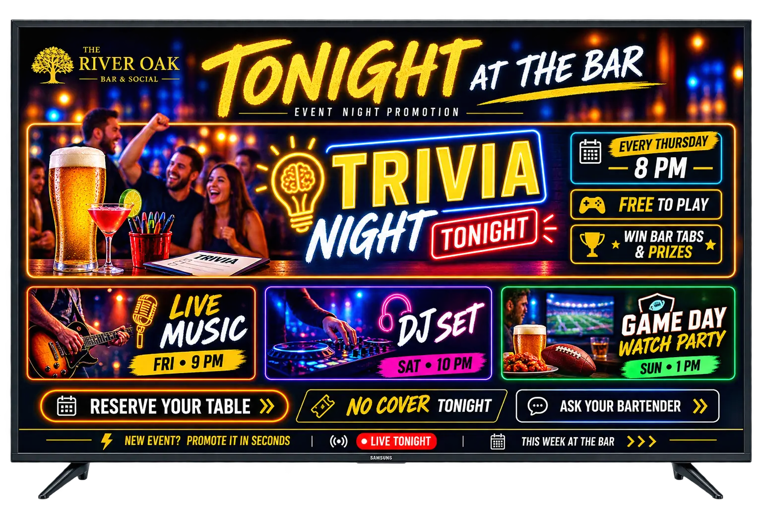 Event night promotion
