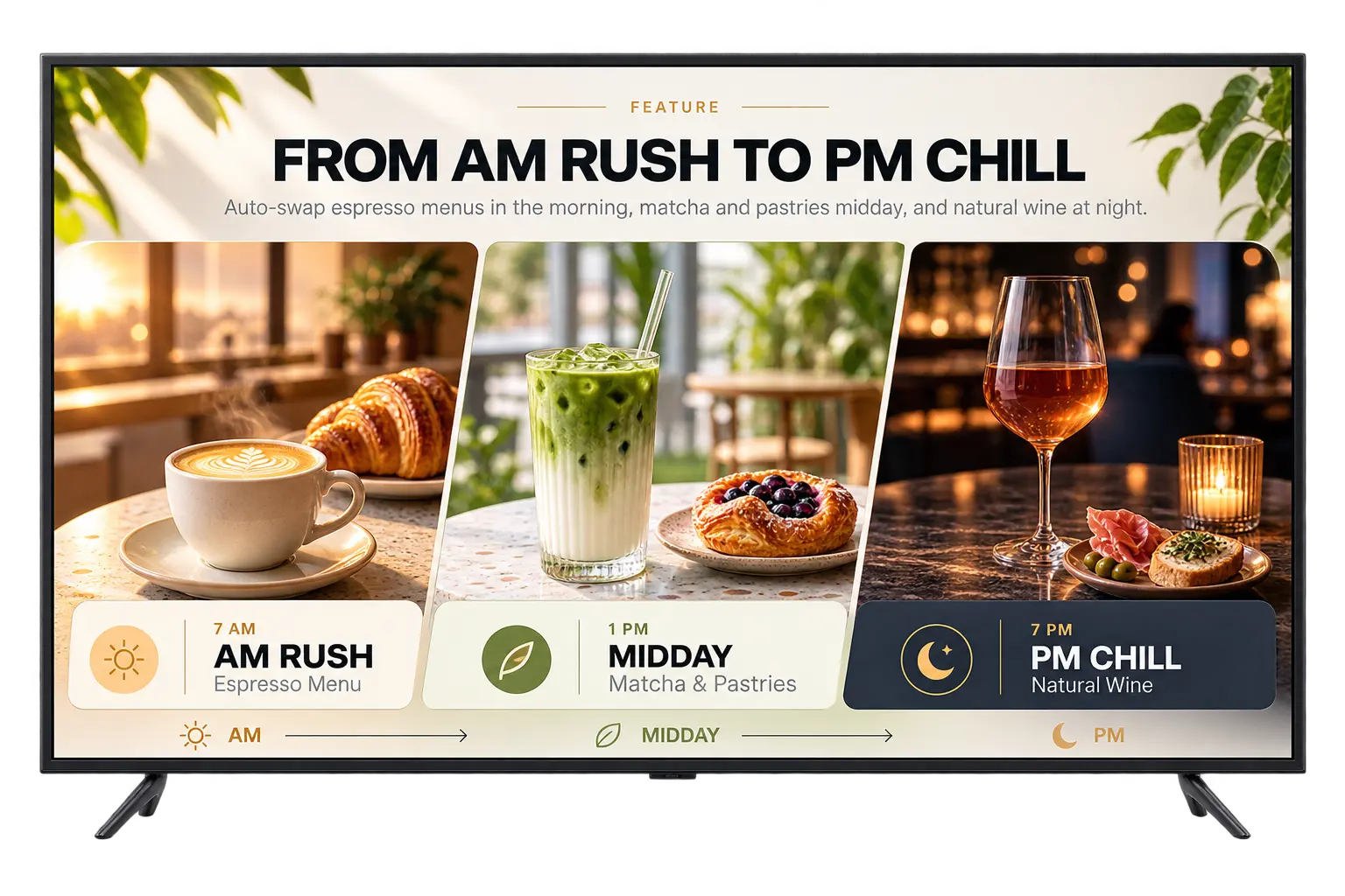 From AM rush to PM chill