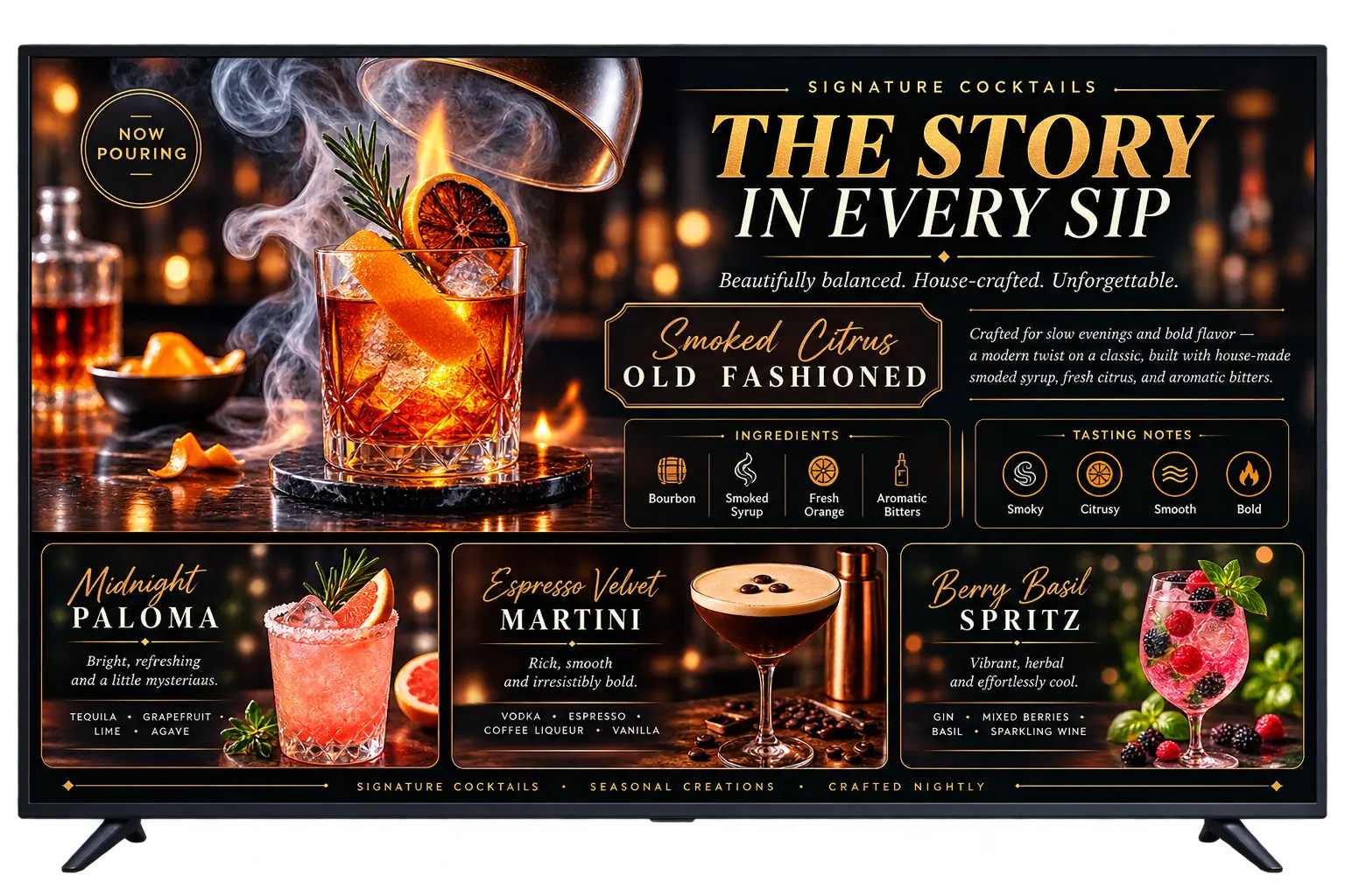 Cocktail storytelling