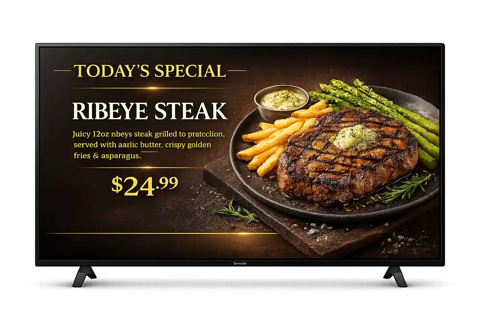 Showcase dishes & supersize orders